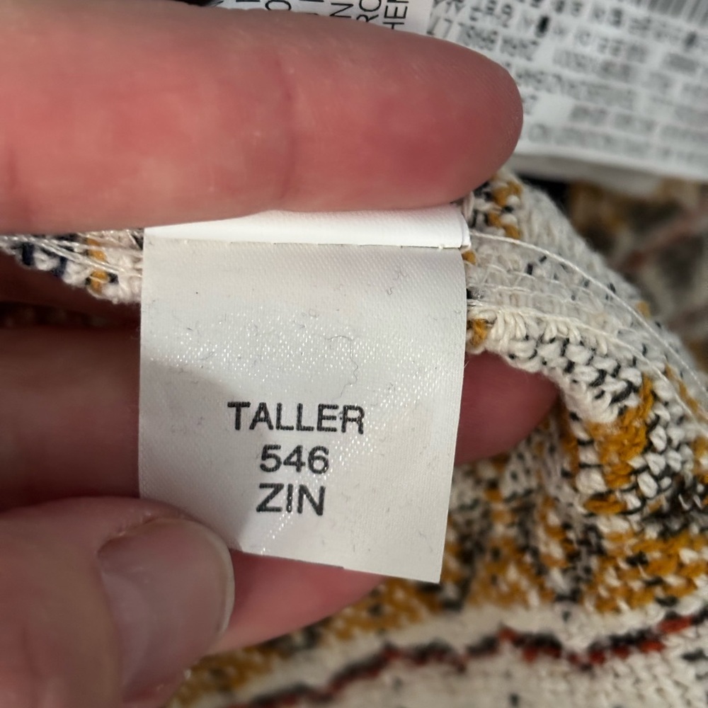 ZARA TRF Cropped Tweed Jacket Multicolor Open Front Cotton Blend Small - Picture 6 of 12